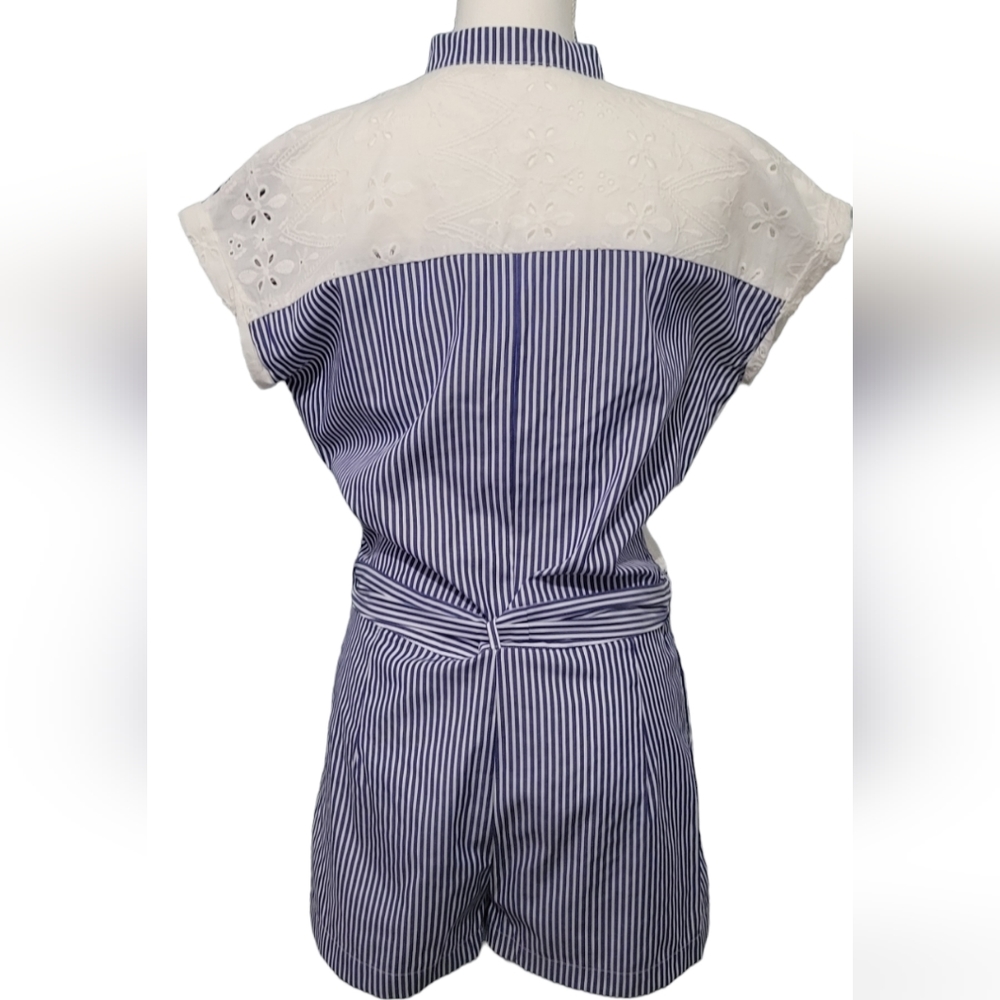 Zara Basic Striped And Embroidery Romer - Picture 2 of 13